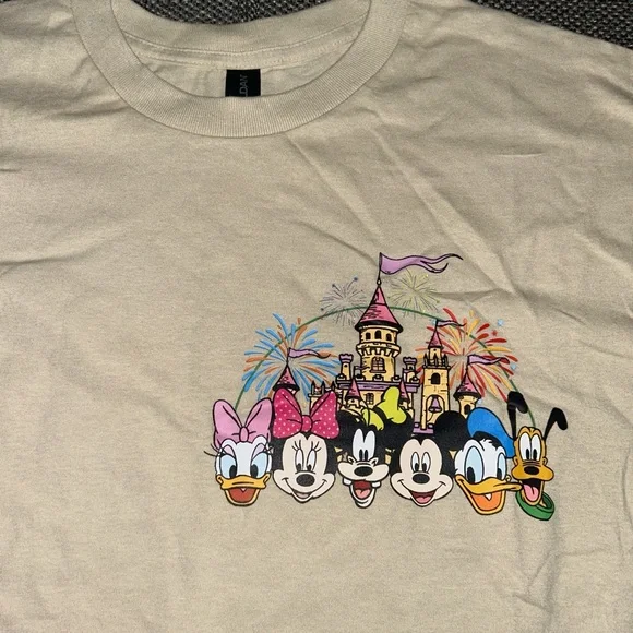 Disney Disneyland Characters Tan T Shirt Mens Size - Picture 4 of 5